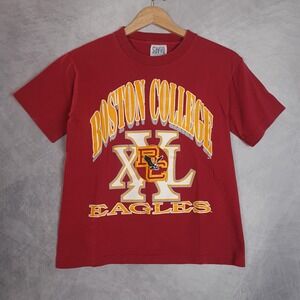 Vintage Boston College Eagles Shirt Youth Large Red NCAA College Football 90s